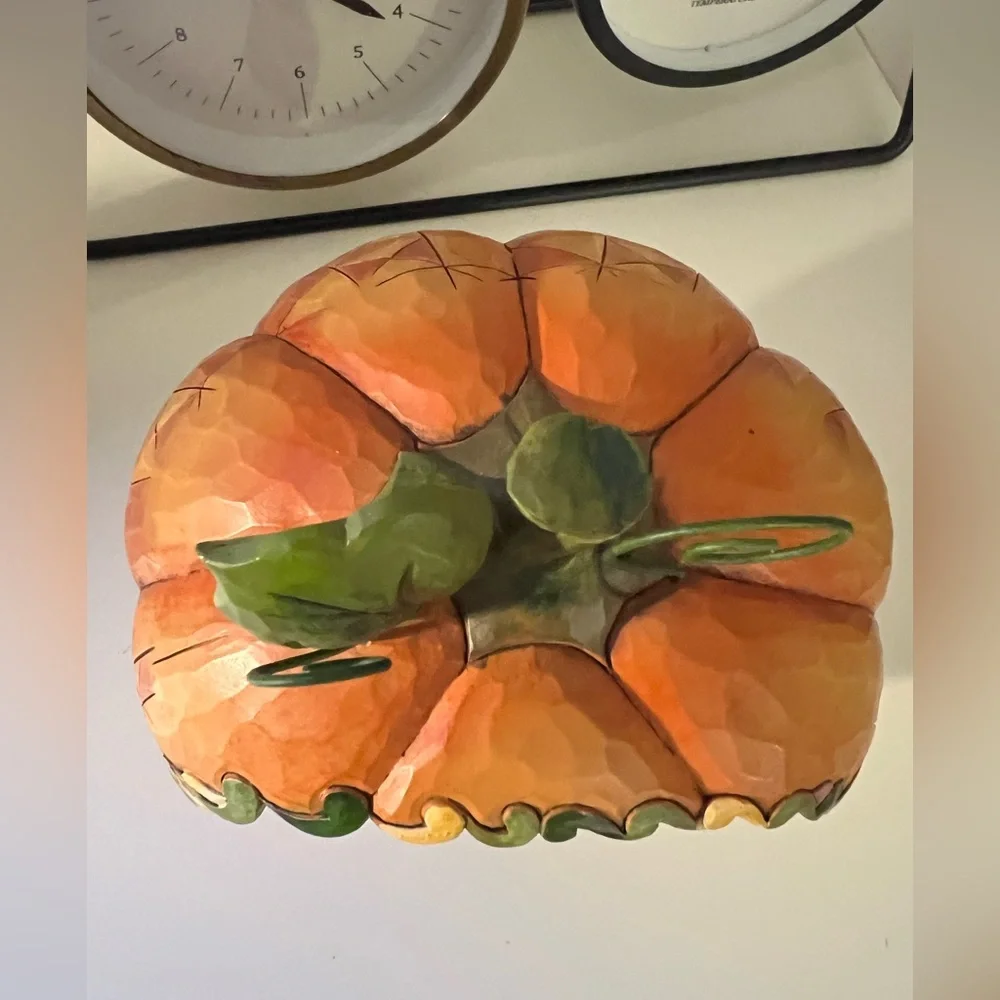 Jim Shore Heartwood Creek Blessings of the Harvest Quilt Massachusetts Pumpkin - Picture 7 of 10